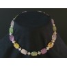 Radiant necklace with fine natural stones