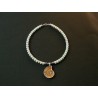 Necklace with ammonite and green aventurine